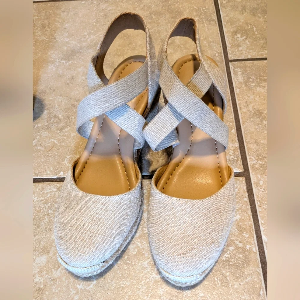 Meza Elegant Cream‎ Espadrille Sandals